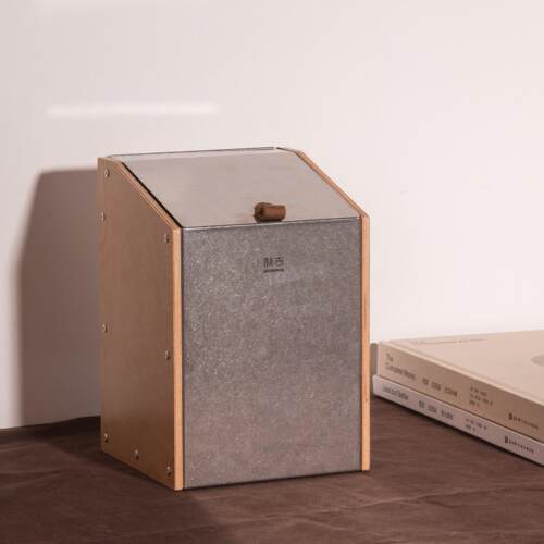 【爆款】千空垃圾桶 迷你免安装可携式桌面通用置物盒收纳 制吉家