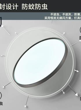 新款直销三防简约吸顶灯led客厅灯圆形灯具走廊过道阳台灯卧室吸