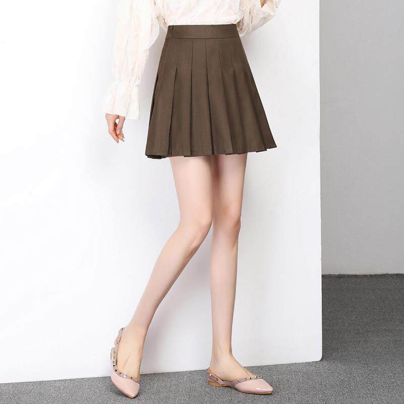 百褶裙短裙女春夏2024年高腰学院风新款a字裙气质短裙配卫衣半裙