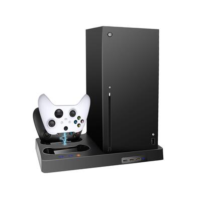 xboxseries x底座风扇+手柄双充+电池 xbox底座风扇磁吸充电座充