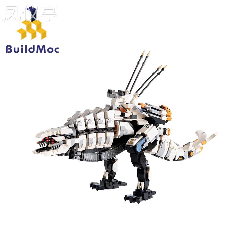 BuildMoc机甲MOC-176491跨境小颗粒拼搭地平线-雷霆牙拼搭积木