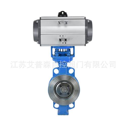 D673H-16C/25C气动硬密封蝶阀不锈钢对夹式三偏心耐高温蝶阀