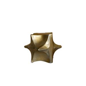 简约金色名树脂几何摆件软装样板房茶几桌面办公室书柜创意装饰品