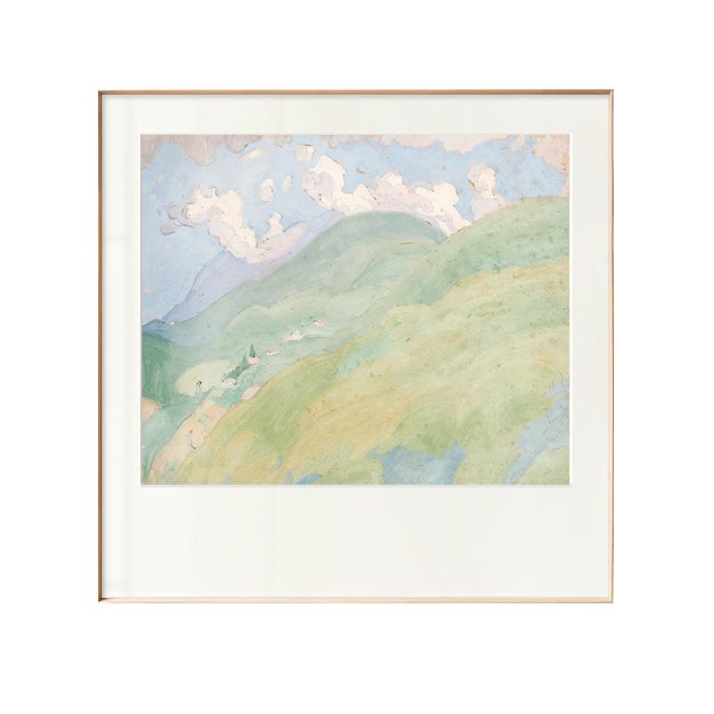 田园极简装饰画名宿原木风格挂画客厅卧室样板间玄关画卧室床头画