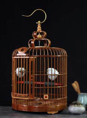 生态笼大号笼子鸟笼手工八哥凯里画 画眉鸟生竹制贵州头