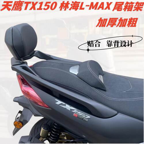 适用天鹰TX150后货架尾架 林海L-MAX150力帆蓝鲟加厚后尾箱架靠背