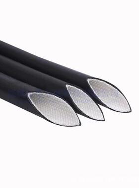 耐高压4V/KV内纤K外胶Φ1.0--管耐高温套200度白色7硅橡胶玻璃纤