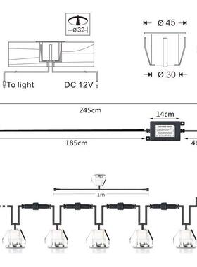 IP67水B110不锈钢LE导甲板灯地埋灯台阶廊道引D灯星星防灯