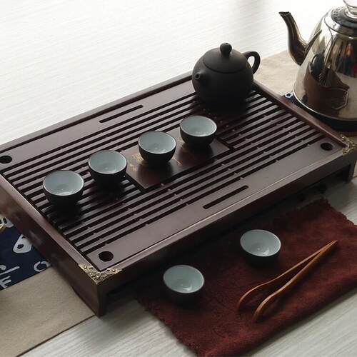 小茶盘2025新款家用实木抽屉式排水储水高端迷你茶台功夫茶具茶托