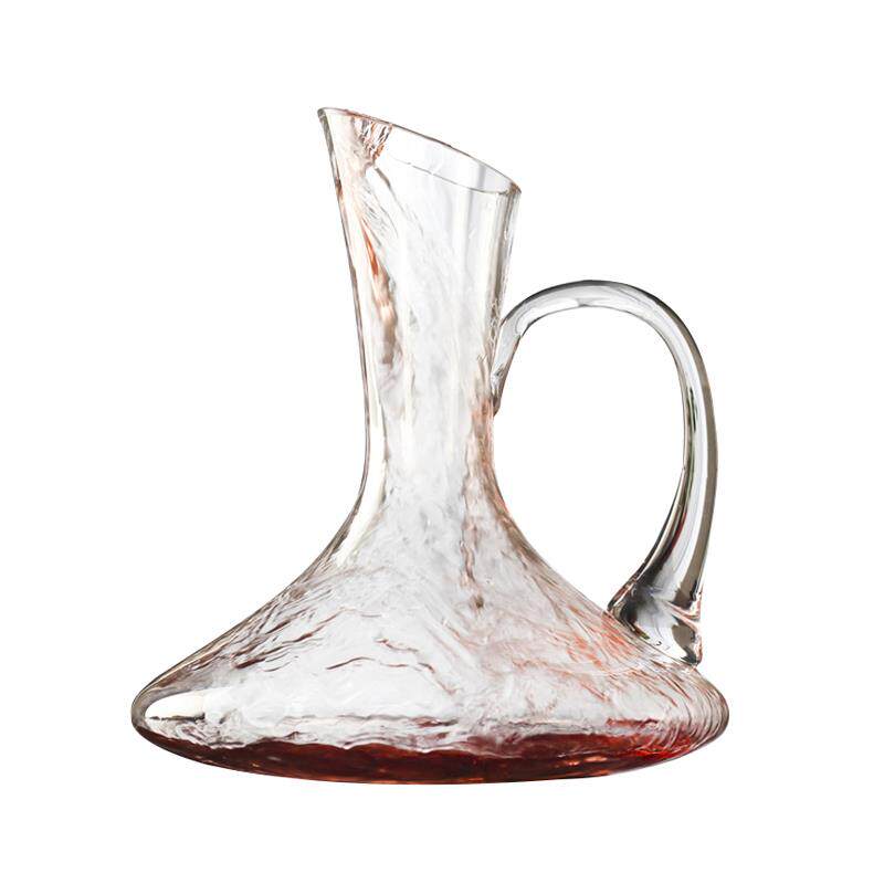 高档土耳其原装进进口 水醒晶璃 手工 红酒酒器玻 带把快醒速酒器