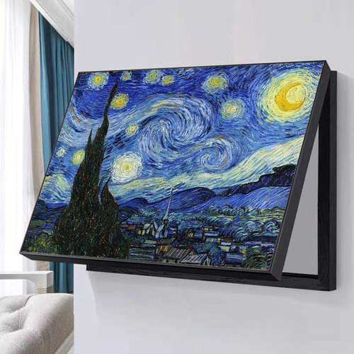 莫奈梵高电表箱装饰画横板客厅电闸开关壁画配电箱网线盒遮挡挂画