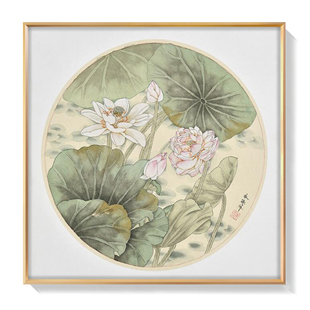 手绘水墨画国画艺术家朱永琢现代新中式客厅餐厅玄关卧室装饰挂画