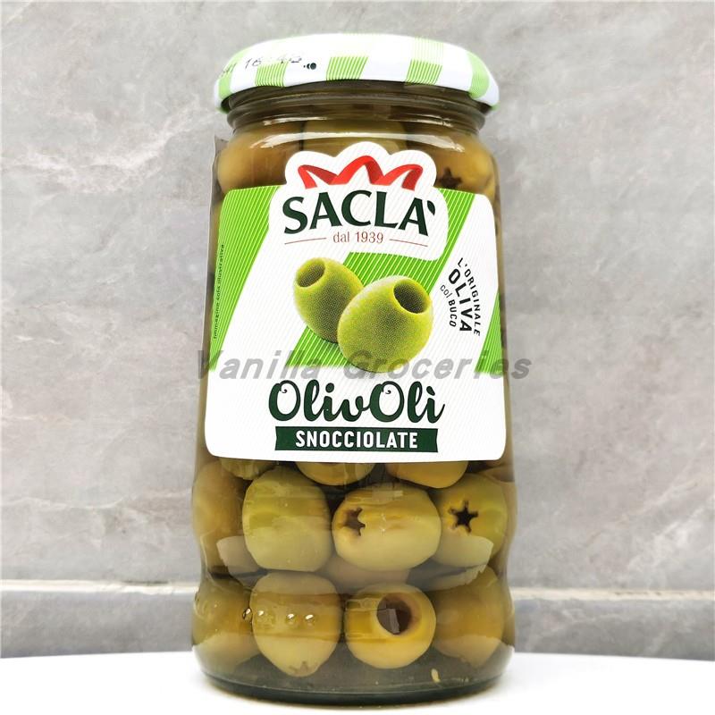 290g Sacla Olivoli Snocciolate意大利蒂安萨克拉无核青橄榄