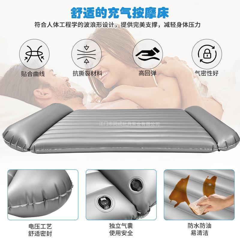 枕水床充气水床垫单人双人水疗床桑拿床按洗浴水双加摩厚PVC气垫