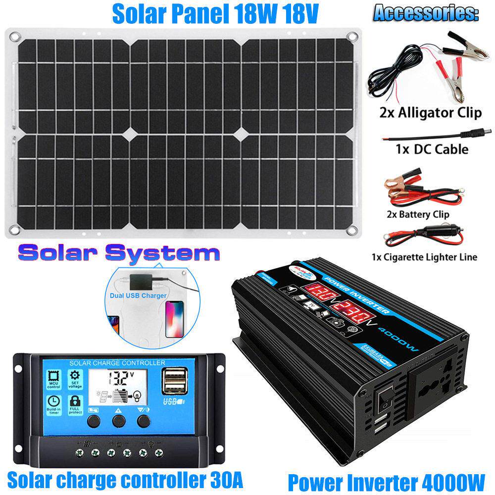 太阳能系列组合逆变器控制器太阳能板12V转220V/110V智能充放电