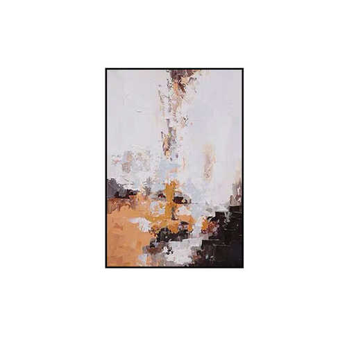 画客厅寂成品风玄关油画挂画刀手绘厚肌理侘抽象纯装饰画