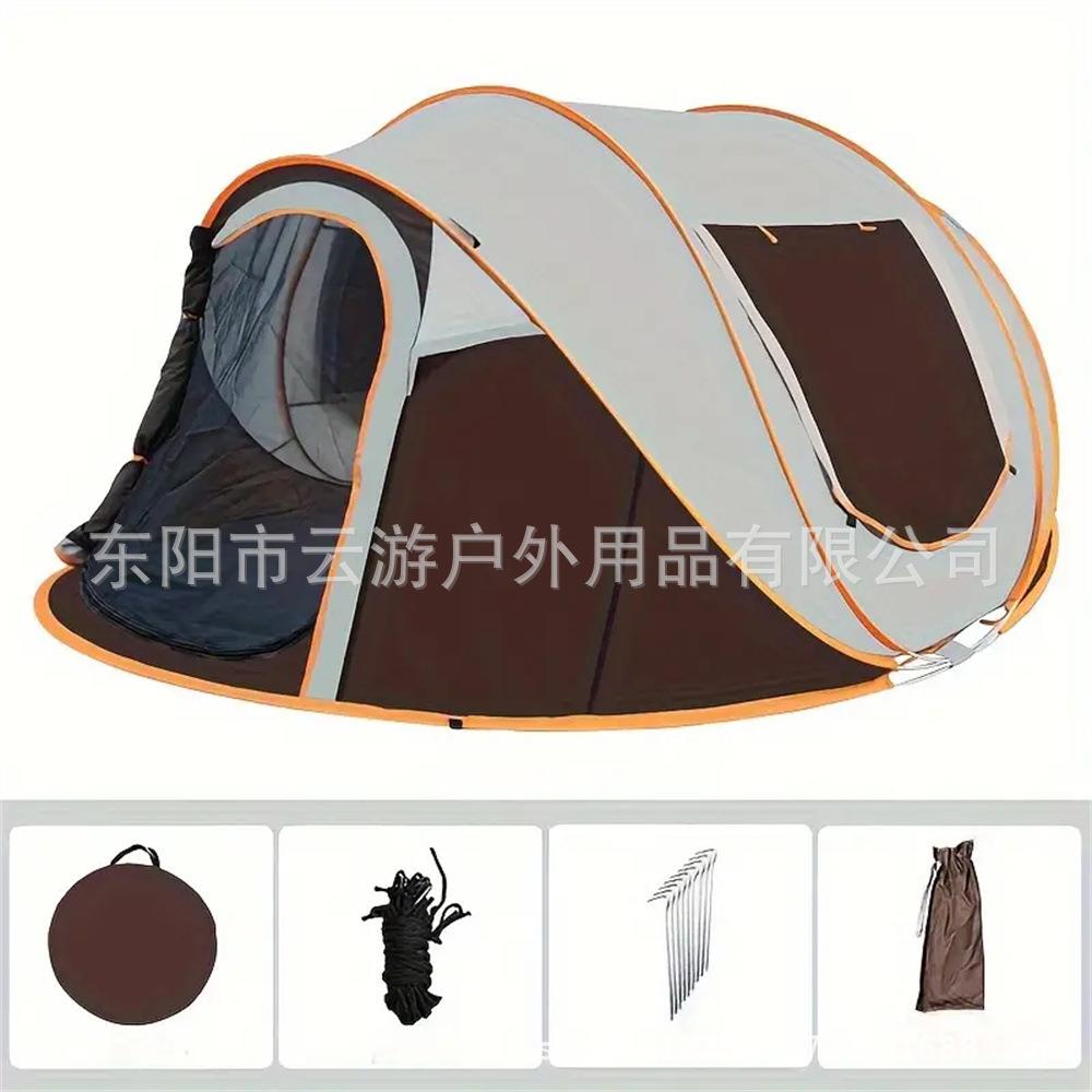 外船型手帐篷帐全自动免搭建速开帐抛篷防虫户蚊帐公HYO园旅游登
