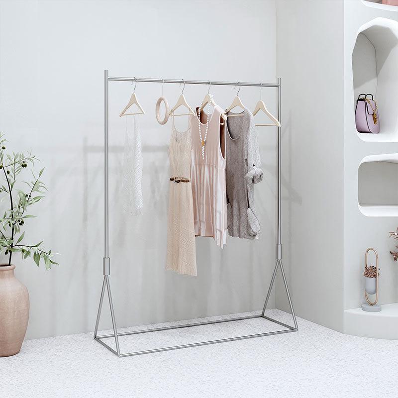 服装店服装展示架落地式挂衣服架子童装不锈钢挂衣架女装陈列货架