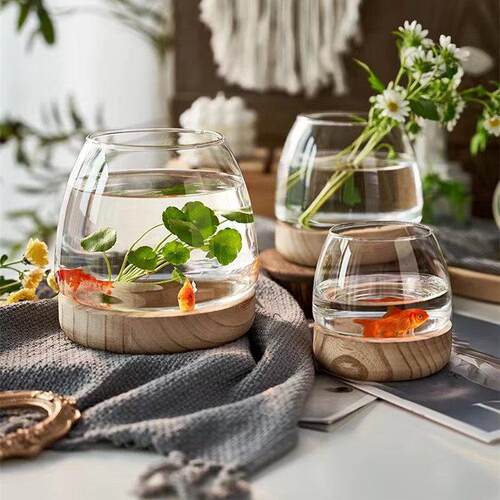 Nordic Home Decor Glass Vase Living Room Decoration Flower V