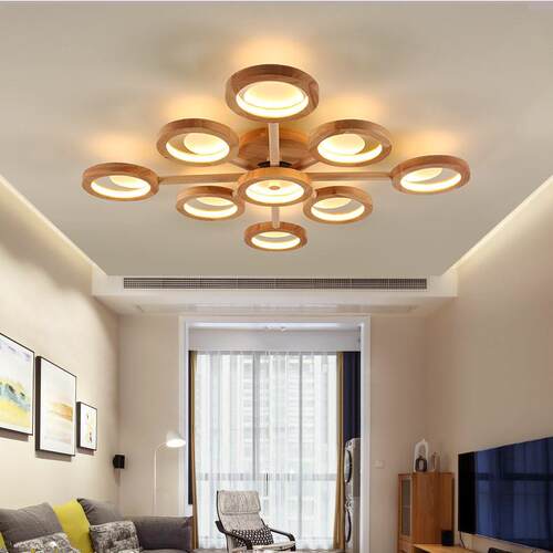 北欧简约现代大气客厅餐厅灯创意个性卧室小爱led吸顶灯具X9218