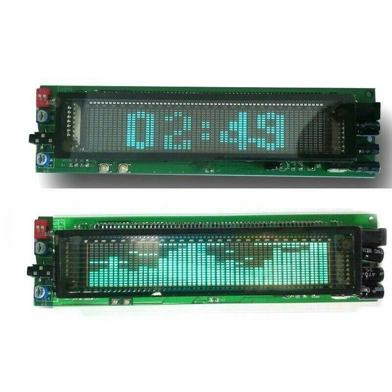 VFD 音乐频谱显示分析仪带时钟音频液位指示器