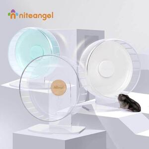 Niteangel艾特 超跑压克力仓鼠跑轮超静音支架大号金丝熊造景用品
