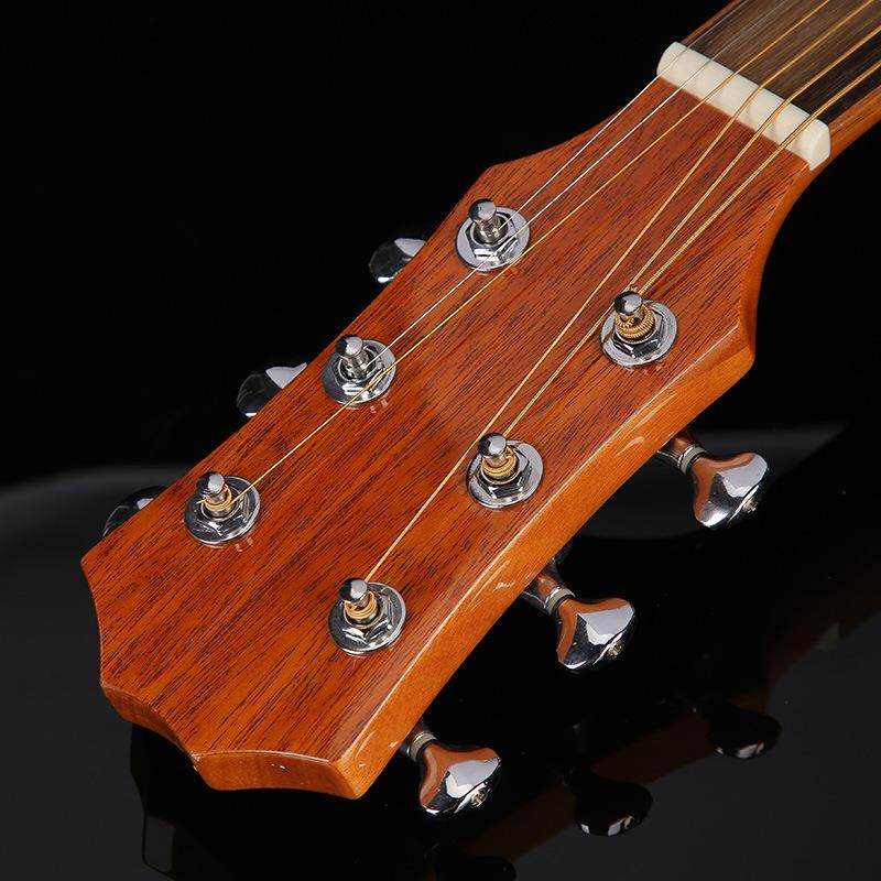 实木吉他40寸云杉单板桃花芯民谣吉他初学者入门民谣吉他Guitar