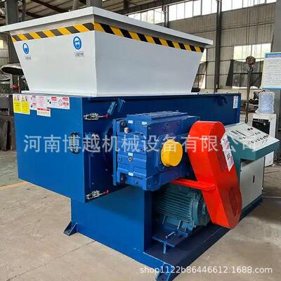 废布料单轴撕碎TLV角机机边头料滚刀粉碎机料薄膜塑料管道撕碎机