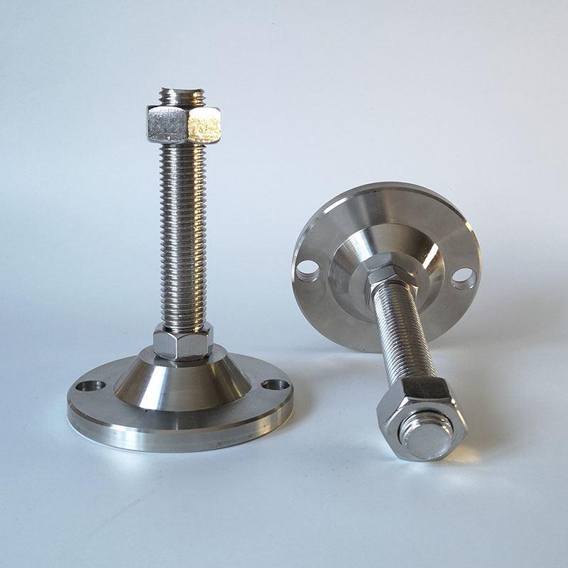 D120重载型sus304不锈钢调节脚杯脚轮蹄脚地脚支撑脚m20m16m24m30