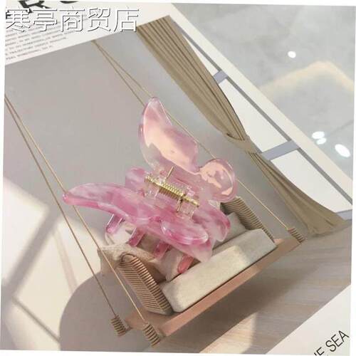 Acetate Hair Claw Sweet Fairy Butterfly Hairpin Clip Gradien