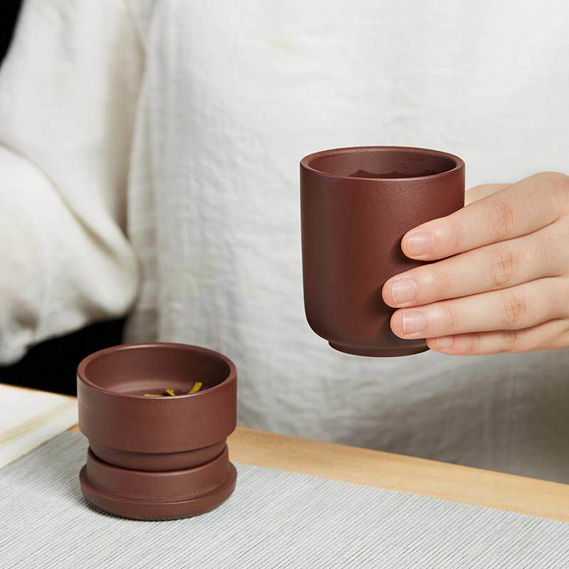 旅行茶具快客杯可携式户外泡茶壶露营随身喝茶装备车载功夫茶单杯