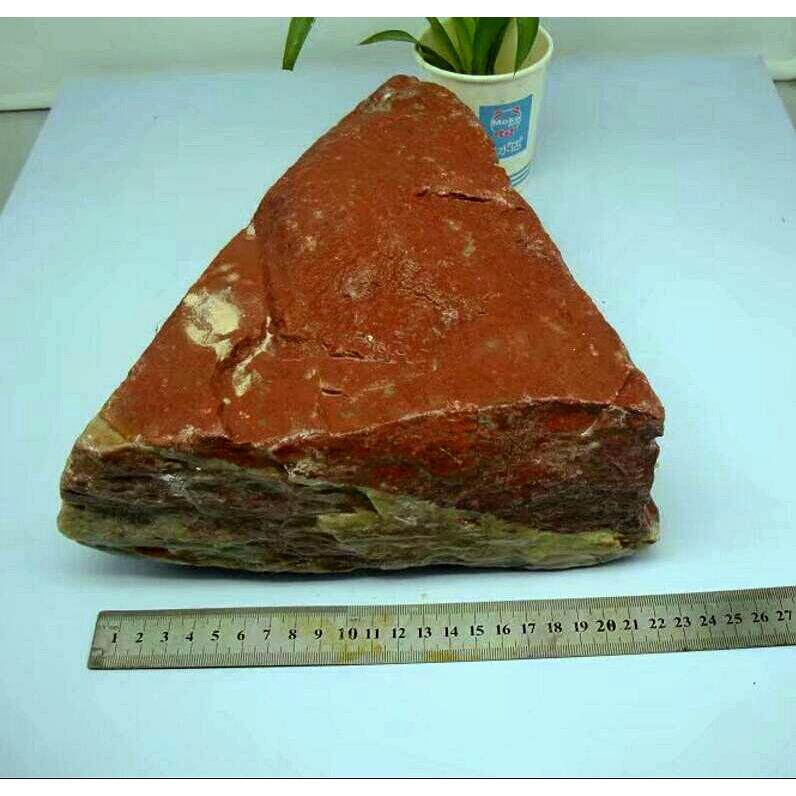 242号天然浙江红石原石料叶腊石毛料雕刻原石印章摆件石料7.1公斤