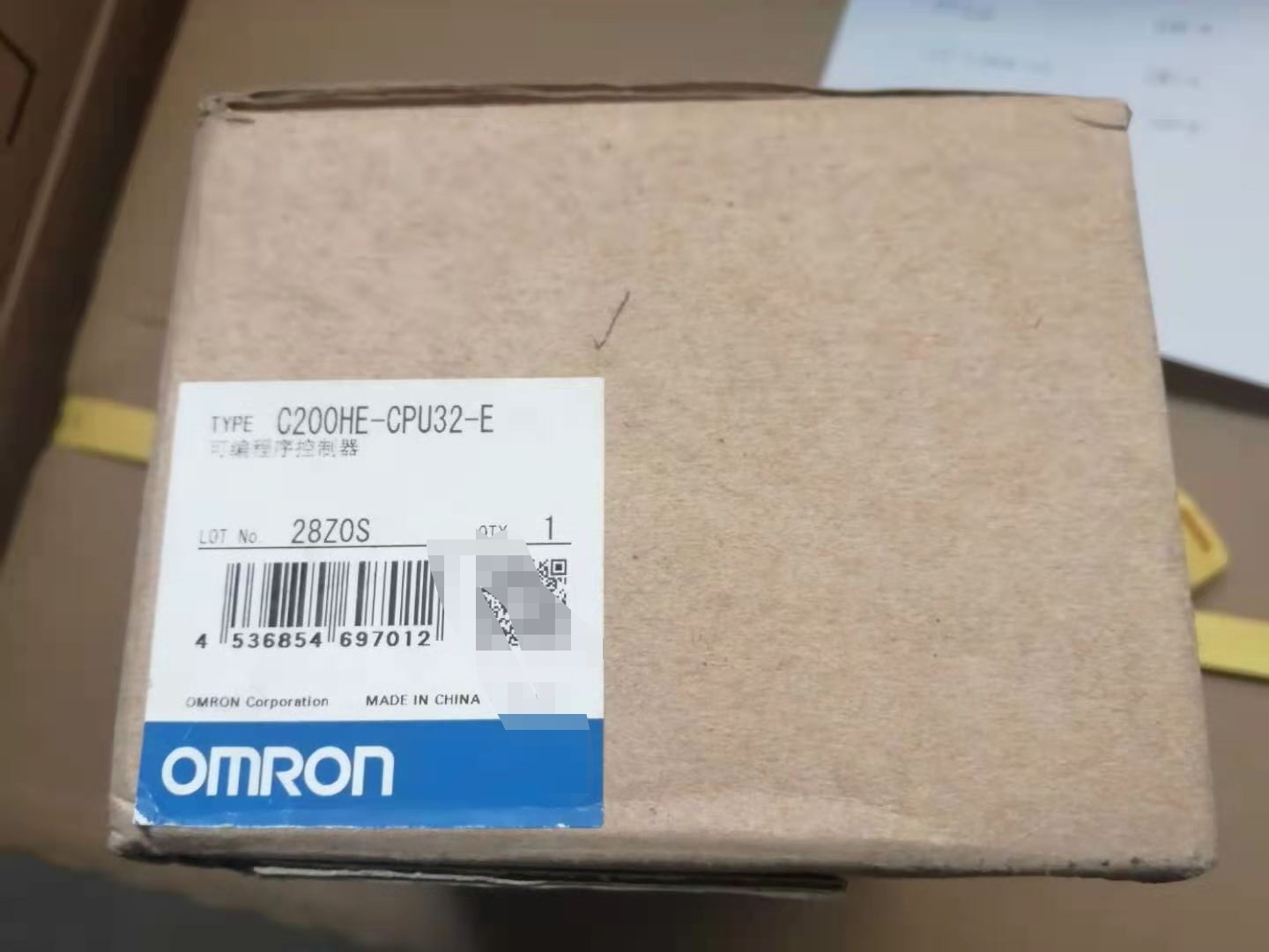 欧姆龙   C200HE-CPU32-E 实物拍摄，欧姆龙C