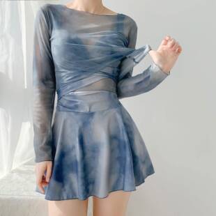 高0325r1 泡温泉绝美纯欲风聚拢女士连体泳装 游泳衣女款 2026年新款