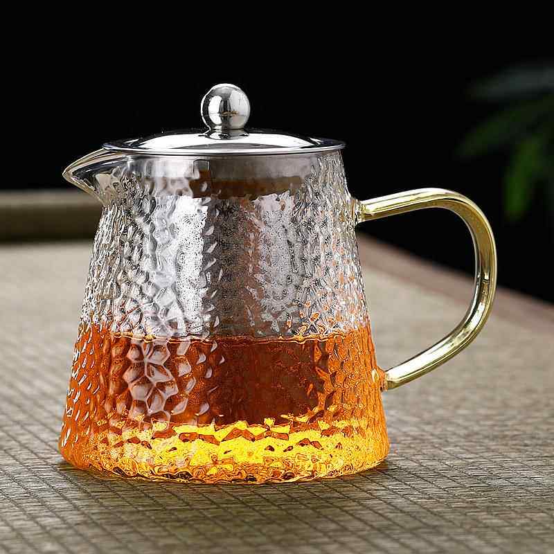 加厚玻璃泡茶壶大号家用不锈钢过滤煮茶壶家用耐热花茶壶茶具套组