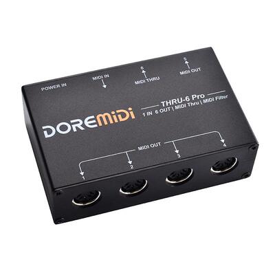 DOREMiDi MIDI THRU-6 Pro控制器6路1进6出MIDI分线过滤器