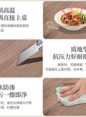 餐桌家用小型吃饭桌子商用餐餐饮快桌椅组合公户寓租房用KwfR5xhC