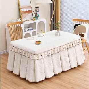 加厚加绒电炉罩烤火罩冬 长方形电烤火桌子罩套茶几电暖桌布新款