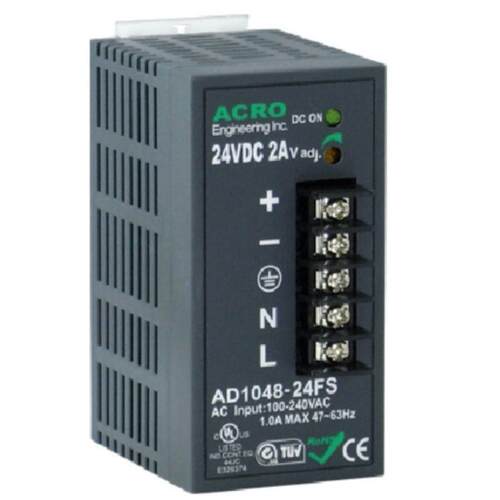 原装台湾爱克跨轨开关电源Ad1048-24Fs简易安装保修三年24V2A