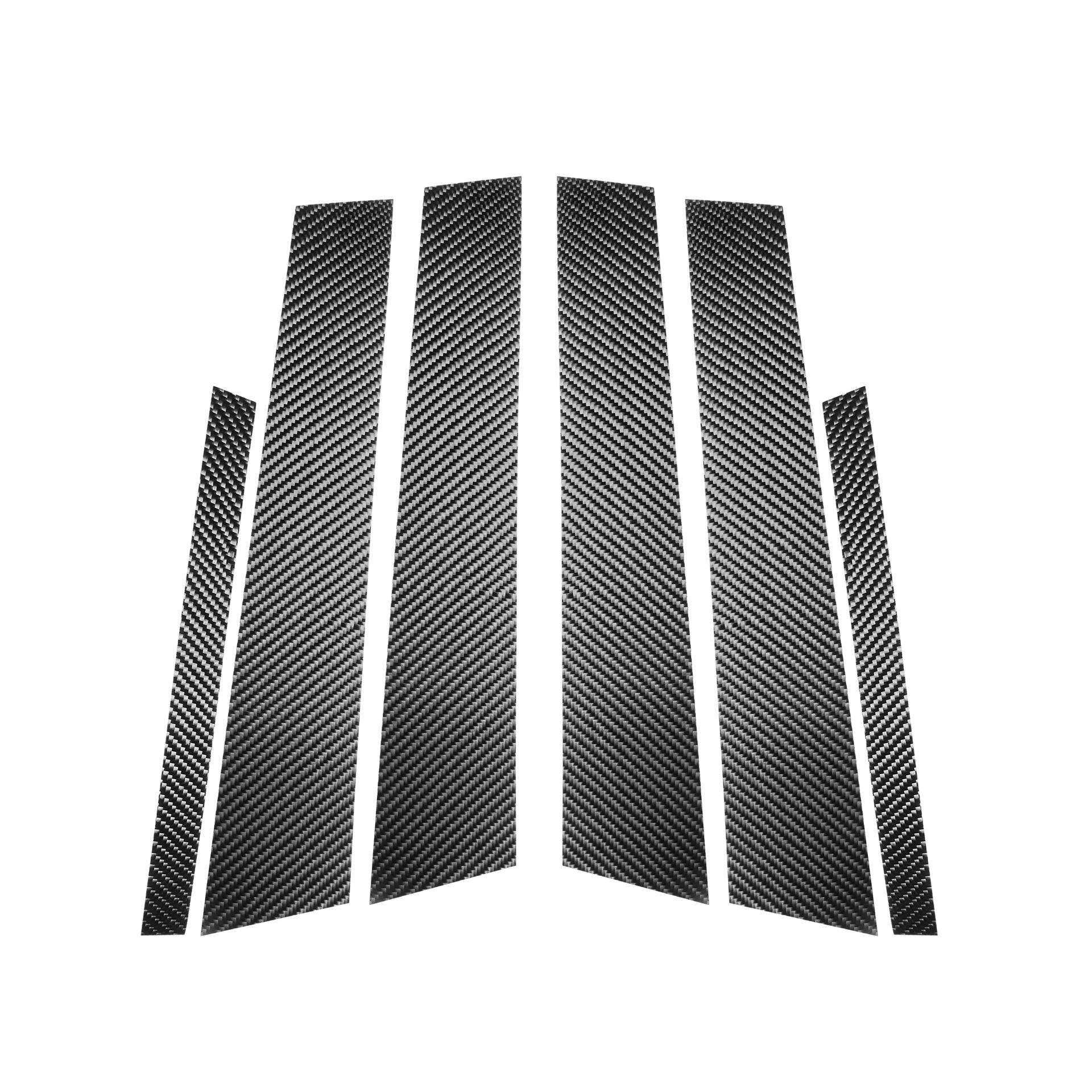 适用奔驰E级2016-2018B柱贴碳纤维外饰造型窗装饰条汽车改装配件