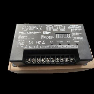 5路RGBCW 解码器 DMX858-3XLR 5CHX8A 12-24V