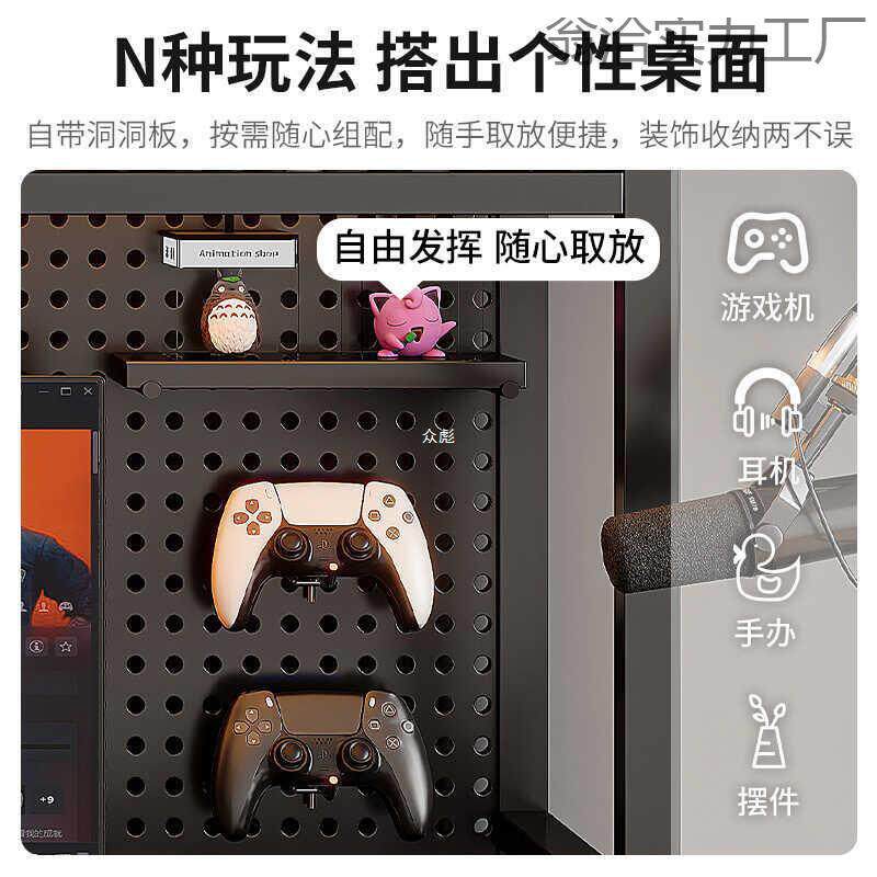 上书架二层书桌上放的学生书桌上的洞桌洞板格桌面铁铁wG729艺架