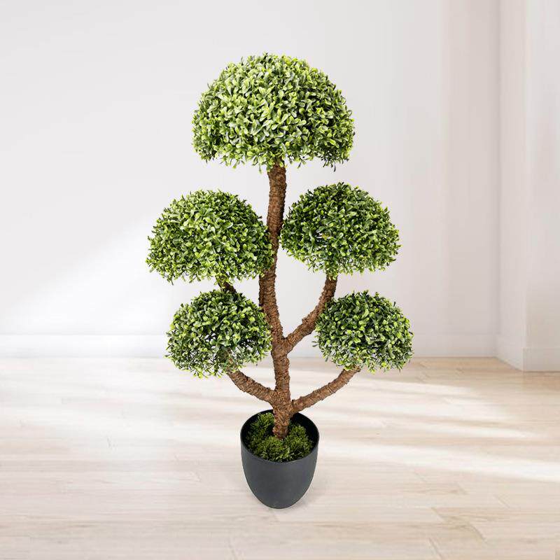 仿真树异形假树菇树盆办公蘑菇室蘑绿植松景树酒针店大堂园林摆件