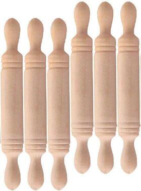 8 Pcs Toy Rolling Pin Mini House Decor Tiny Dough Roller