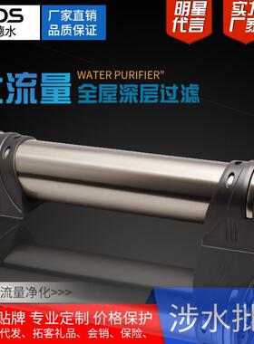 大流量古铜色拉丝不锈钢净水器家用全屋超滤净水机厂家厨房过滤器