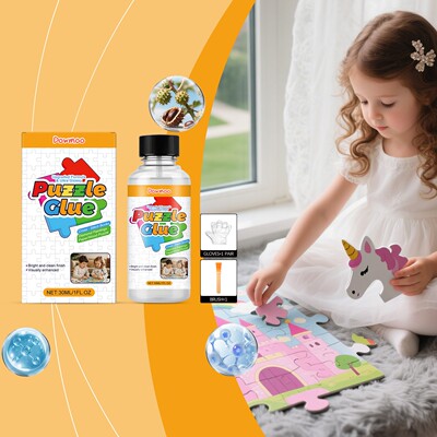 DOWMOO Puzzle Glue, Transparent Adhesive for DIY Crafts, Sui