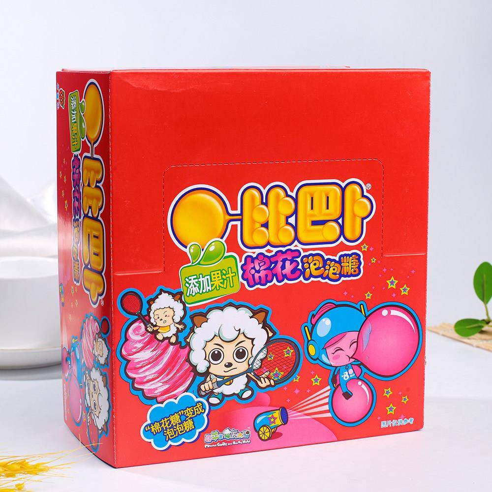 比巴卜棉花泡泡糖苹果草莓葡萄可乐口香糖回忆怀旧儿童零食品糖果