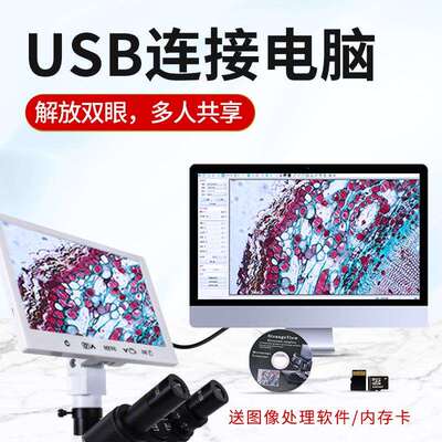 显微镜液晶屏23.2/螺旋C接口自带电子目镜4.3/7寸/9寸/10.1寸供应