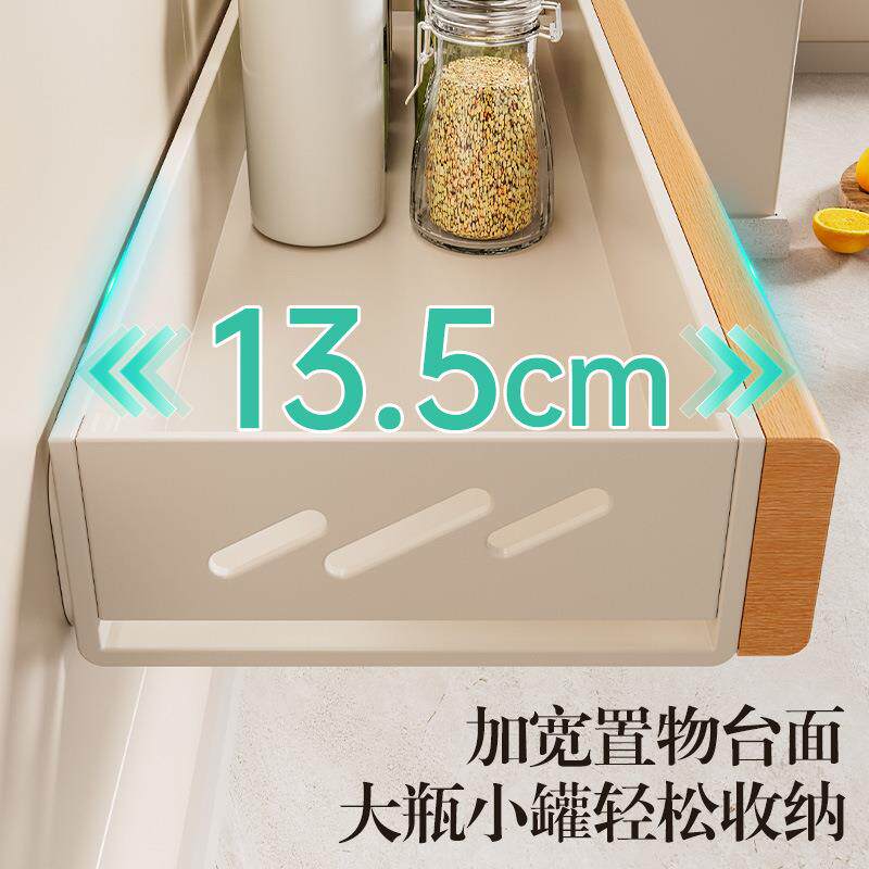 个物厨房置物架调料架免打孔壁挂式调味料家用品墙上实木收纳架子