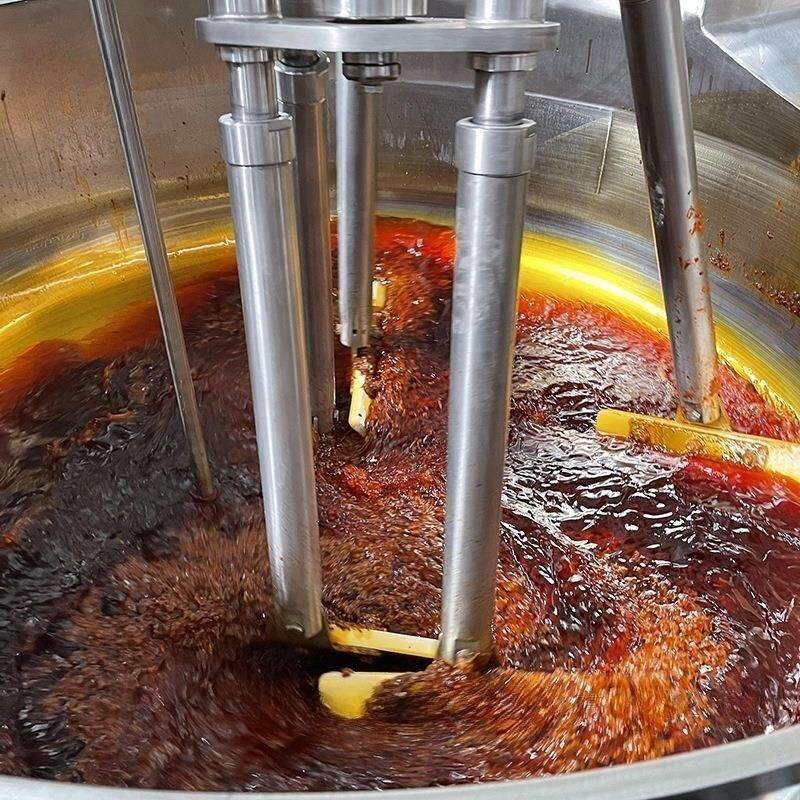 火锅底料炒锅辣椒酱生产设备牛肉酱机器火锅蘸料熬料机